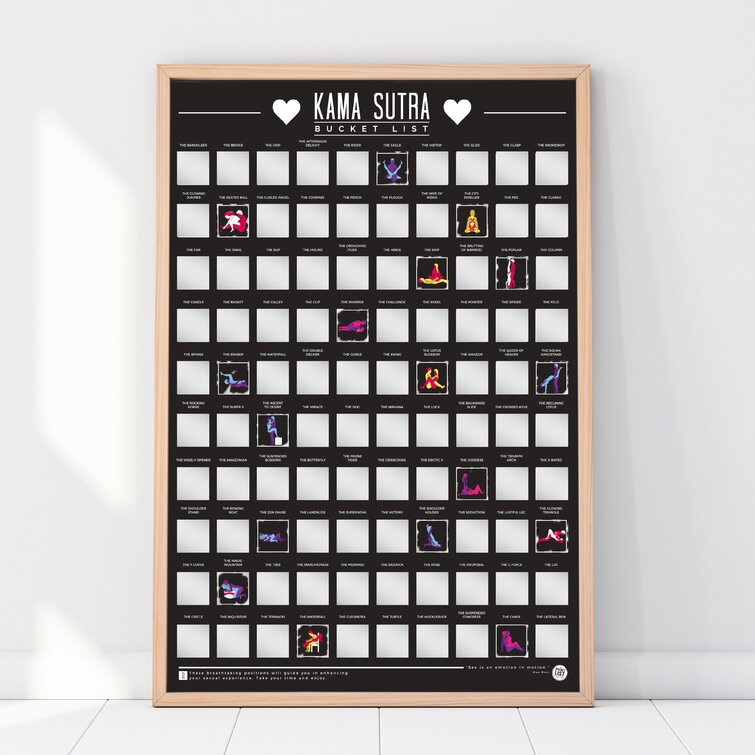 East Urban Home 100 Kama Sutra Positions - Graphic Art | Wayfair.co.uk